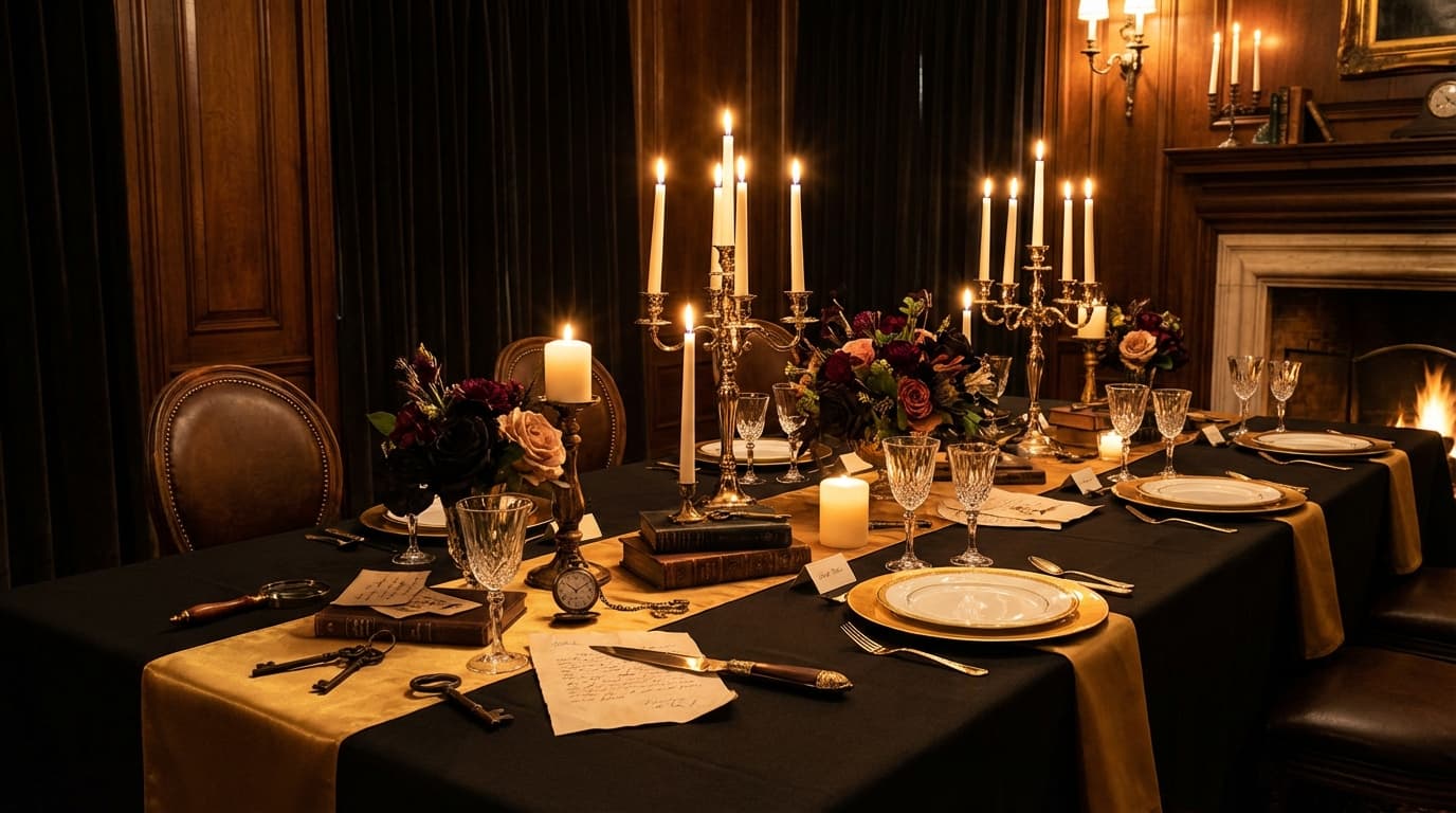 DIY Murder mystery dinner party: An elegant evening of intrigue