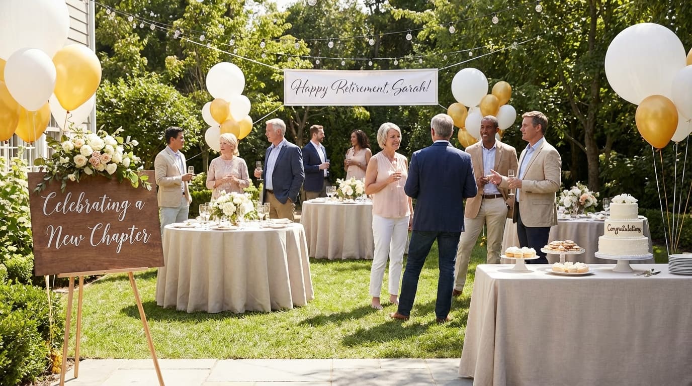 Outdoor Retirement celebration